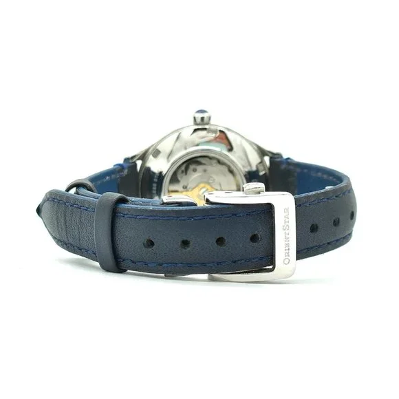 Orient Star Watch 55G2-URDU ORIENT 32mm Light & Navy Blue Running w/box WC71